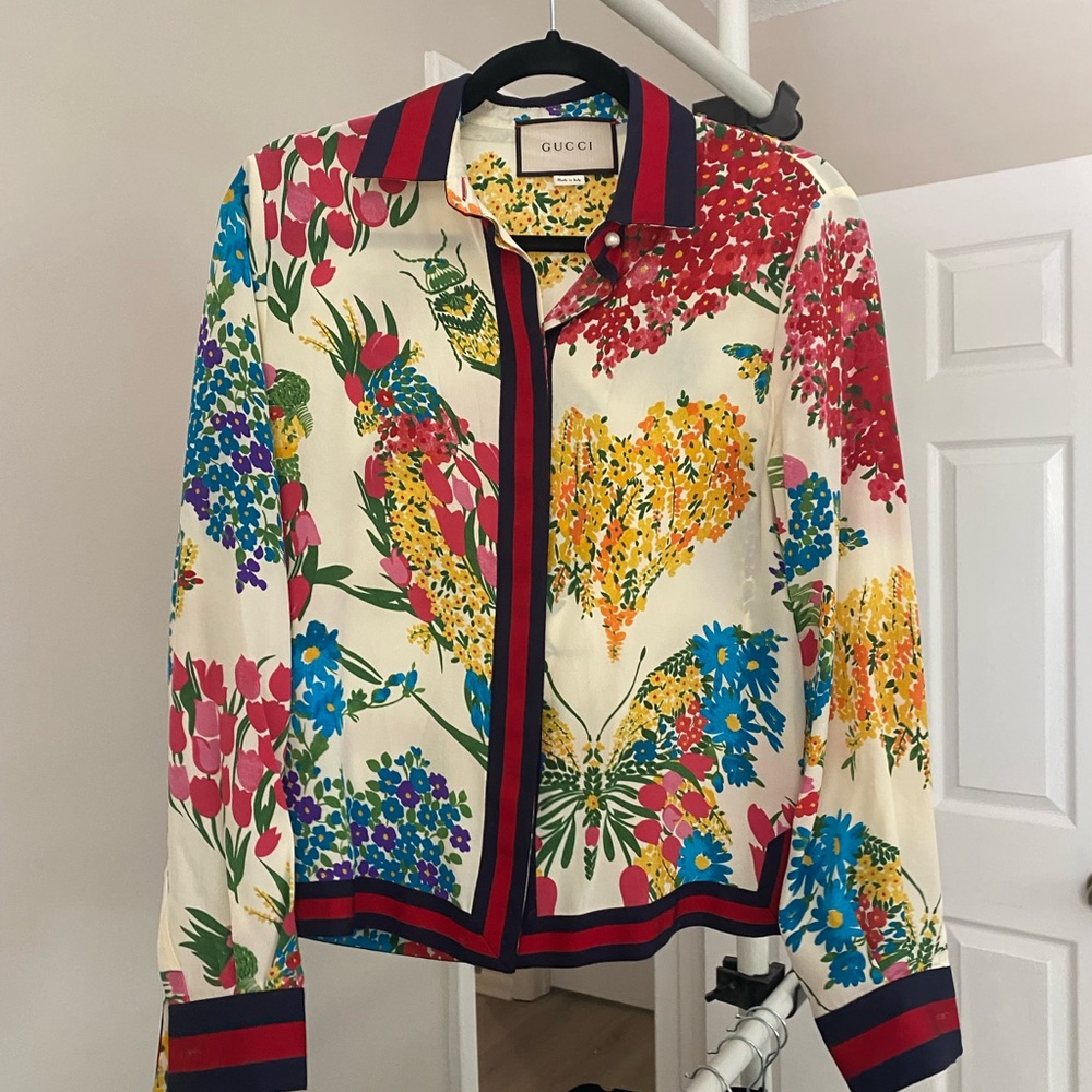 Floral Gucci Blouse